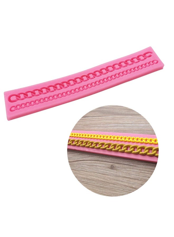 KOOTIPS Diamond Chain Silicone Fondant Mold Cake Decorating Pastry Gum Pastry Tool Kitchen Tool Sugar Paste Baking Mould Cookie Pastry - Image 1